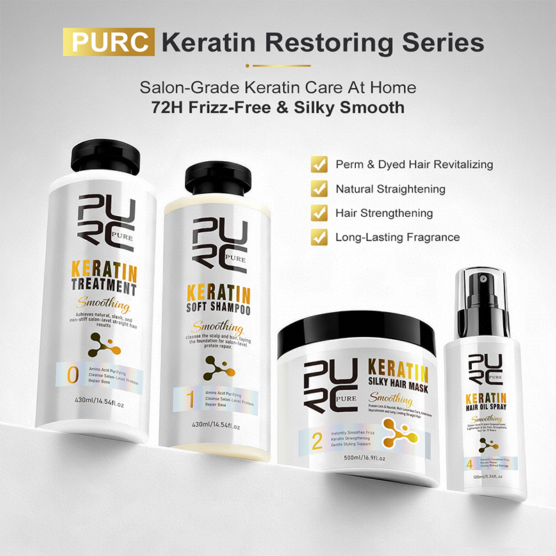 Hair Care Keratin - مجموعة العناية بالشعر من PURC لعلاج