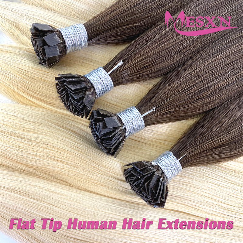 Hair Care Tips - وصلات شعر MESXN ذات طرف مسطح،