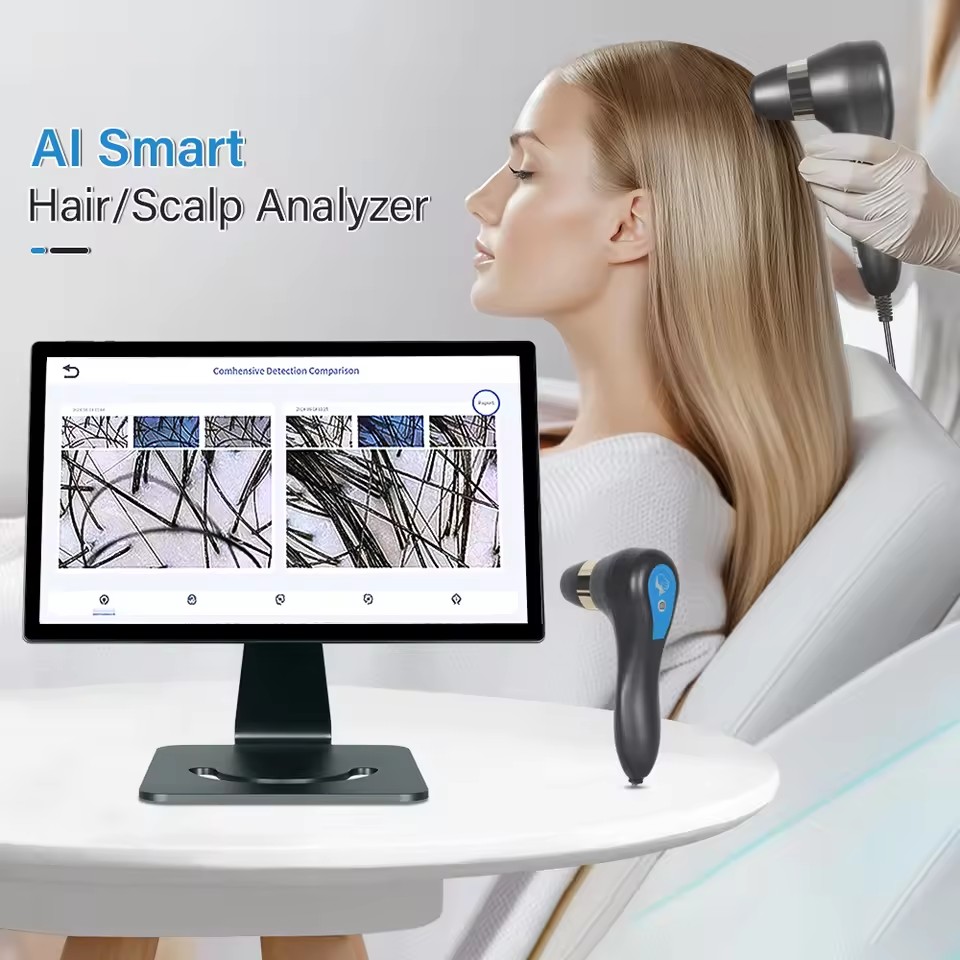 Hair Care High End - جهاز تحليل فروة الرأس بالذكاء الاصطناعي