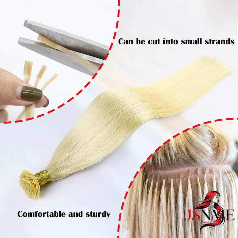 JSNME وصلات شعر ذات طرف مسطح 1 - مراجعة Hair Care Tips وسعره