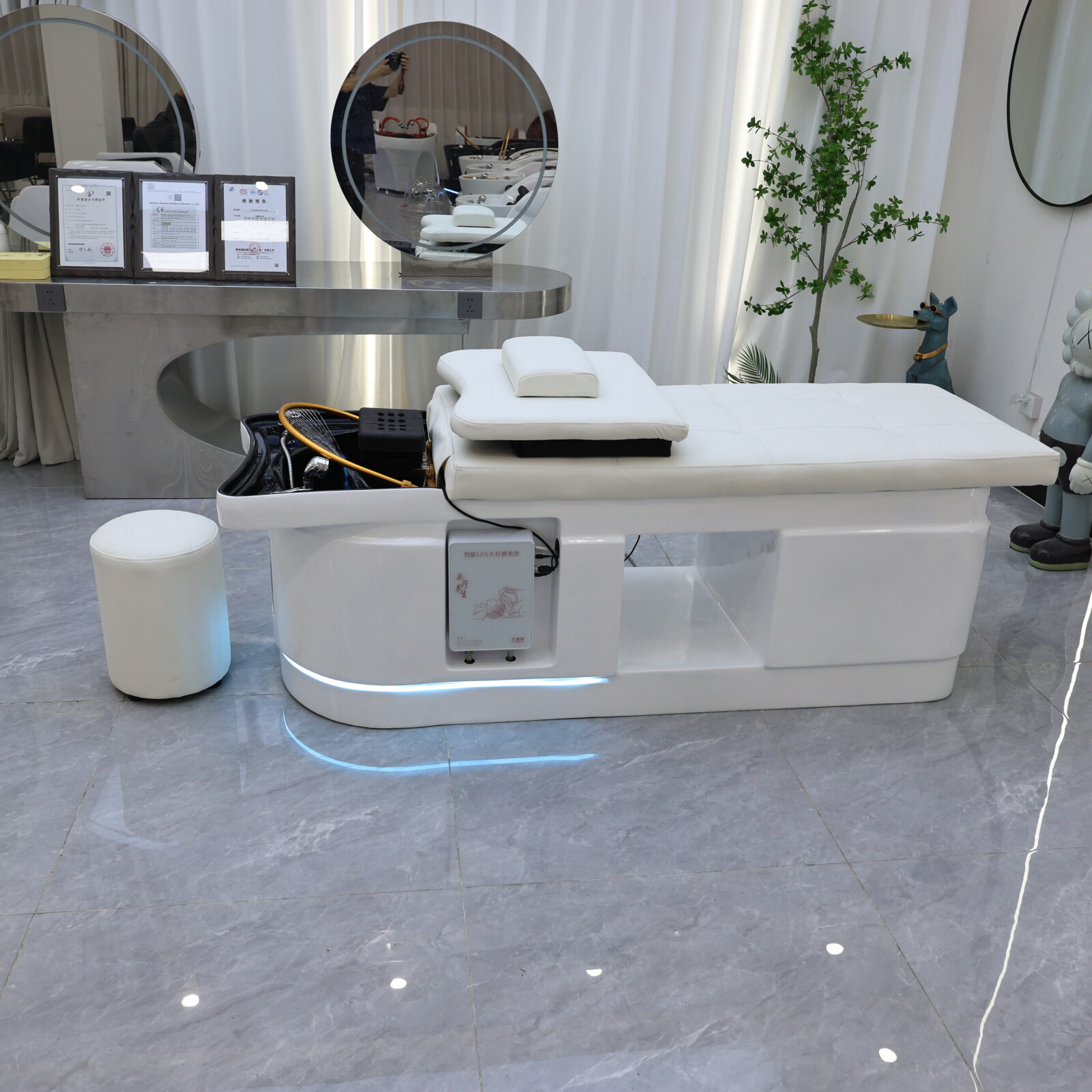 سرير شامبو فاخر للعلاج بالرأس، - مراجعة Hair Care High End وسعره