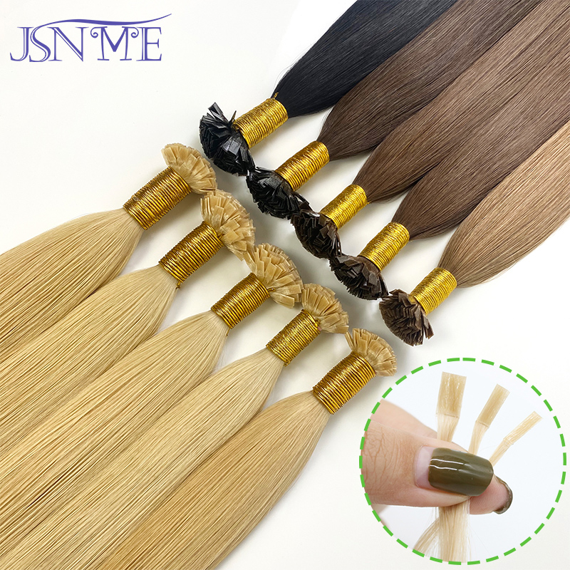 وصلات شعر بشري بطرف مسطح من JS - مراجعة Hair Care Tips وسعره