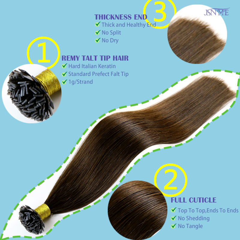 وصلات شعر بشري بطرف مسطح من JS - مراجعة Hair Care Tips وسعره