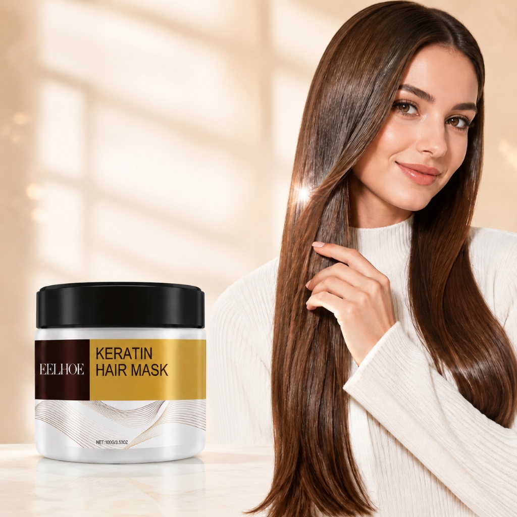 قناع الشعر بالكيراتين وزيت الأ - مراجعة Hair Care Keratin وسعره