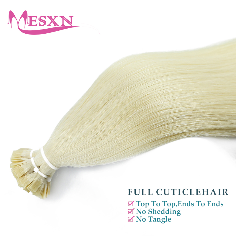 وصلات شعر MESXN ذات طرف مسطح،  - مراجعة Hair Care Tips وسعره