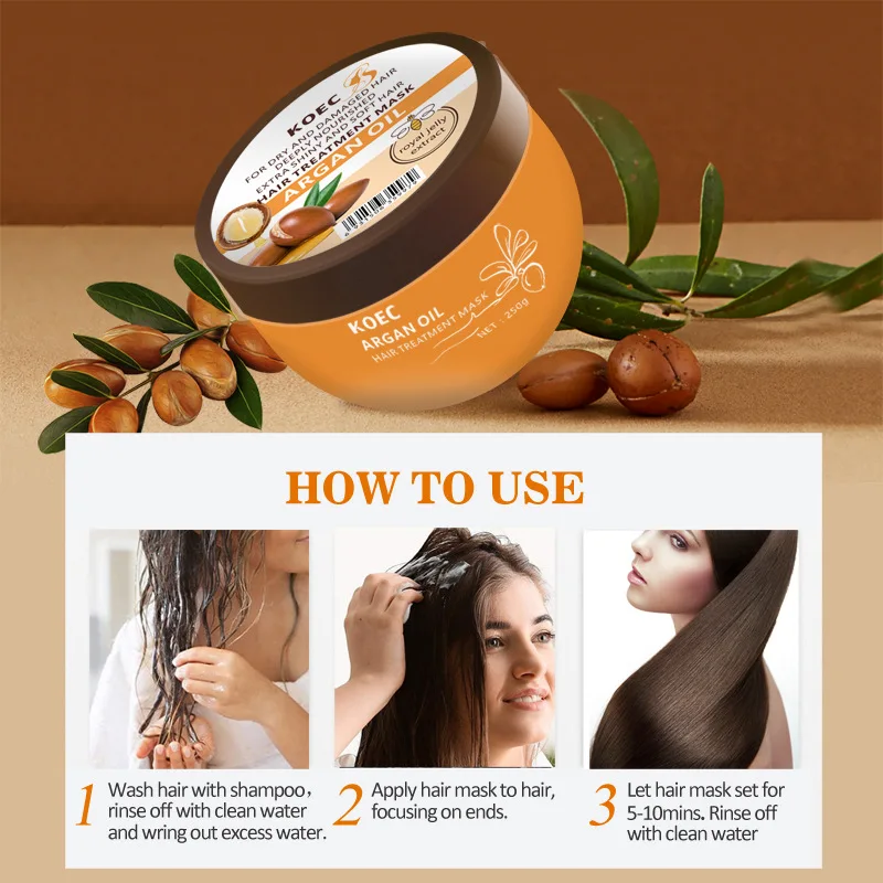 قناع شعر بزيت الأرغان من KOEC  - مراجعة Argan Oil Treatment وسعره
